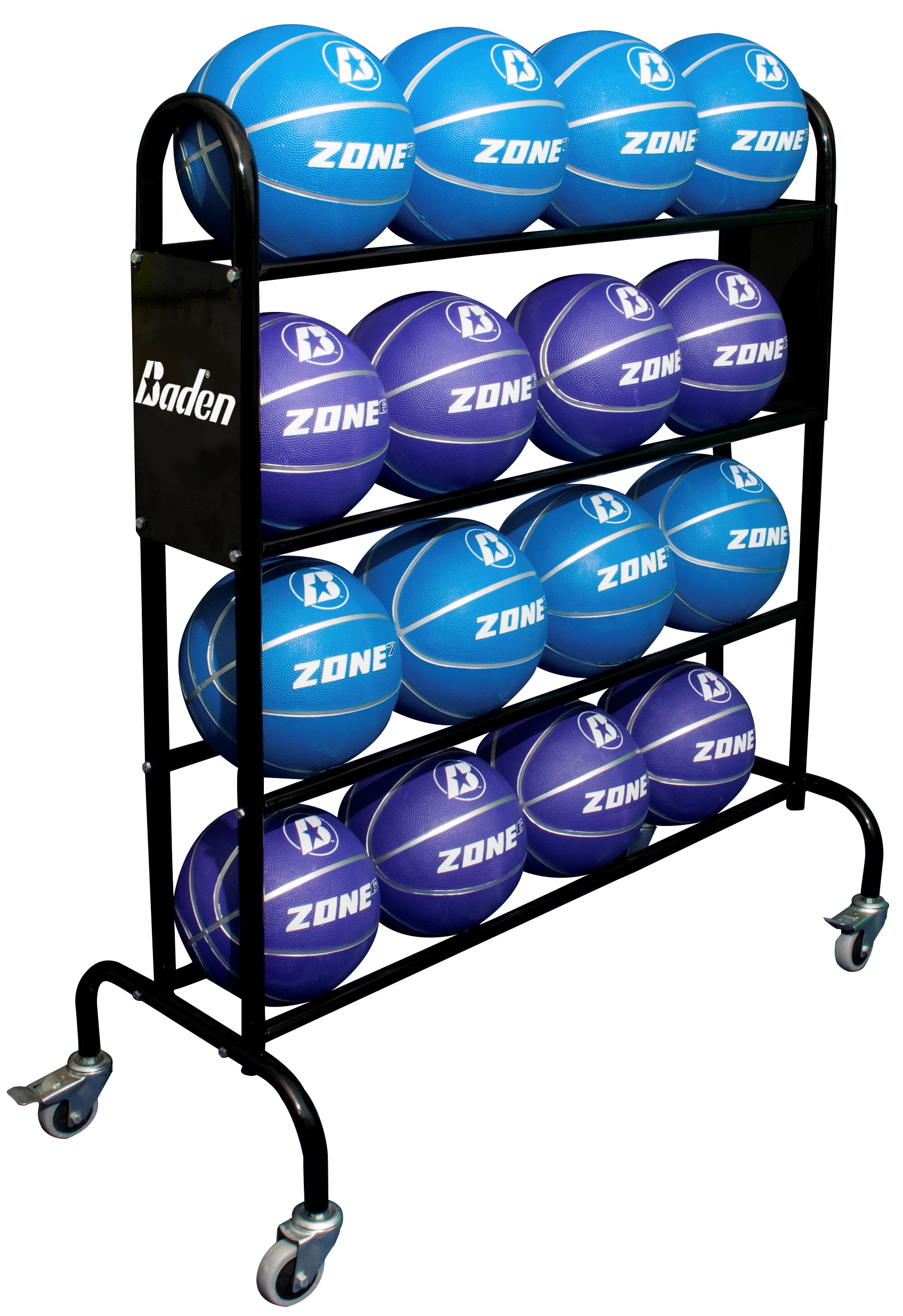 PSGP10922 Baden 16 Ball Trolley With Brakes Davies Sports psgp10922-baden-16-ball-trolley-with-brakes-davies-sports